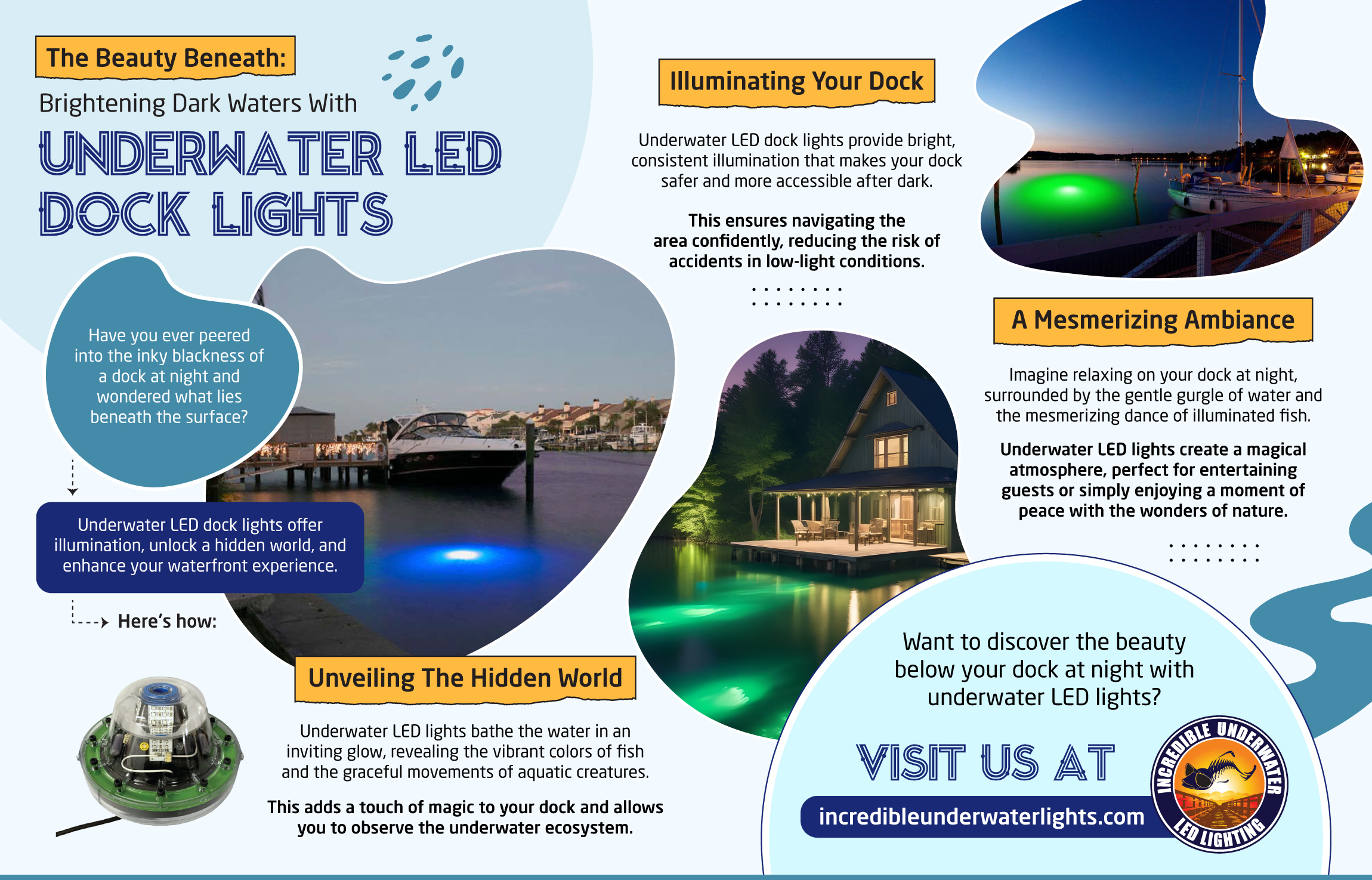 The Beauty Beneath Brightening Dark Waters With Underwater LED Dock Lights