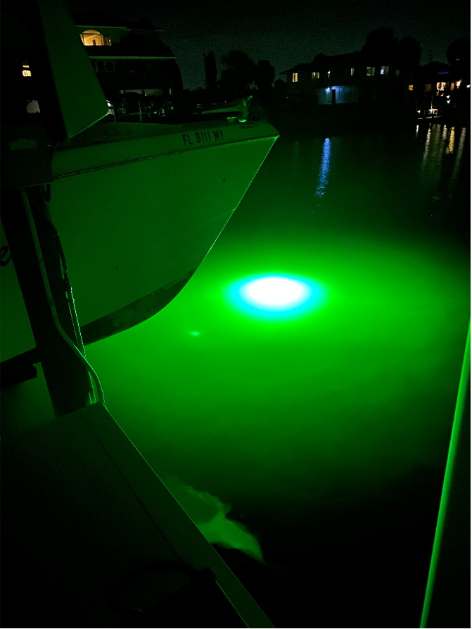 green underwater LED light