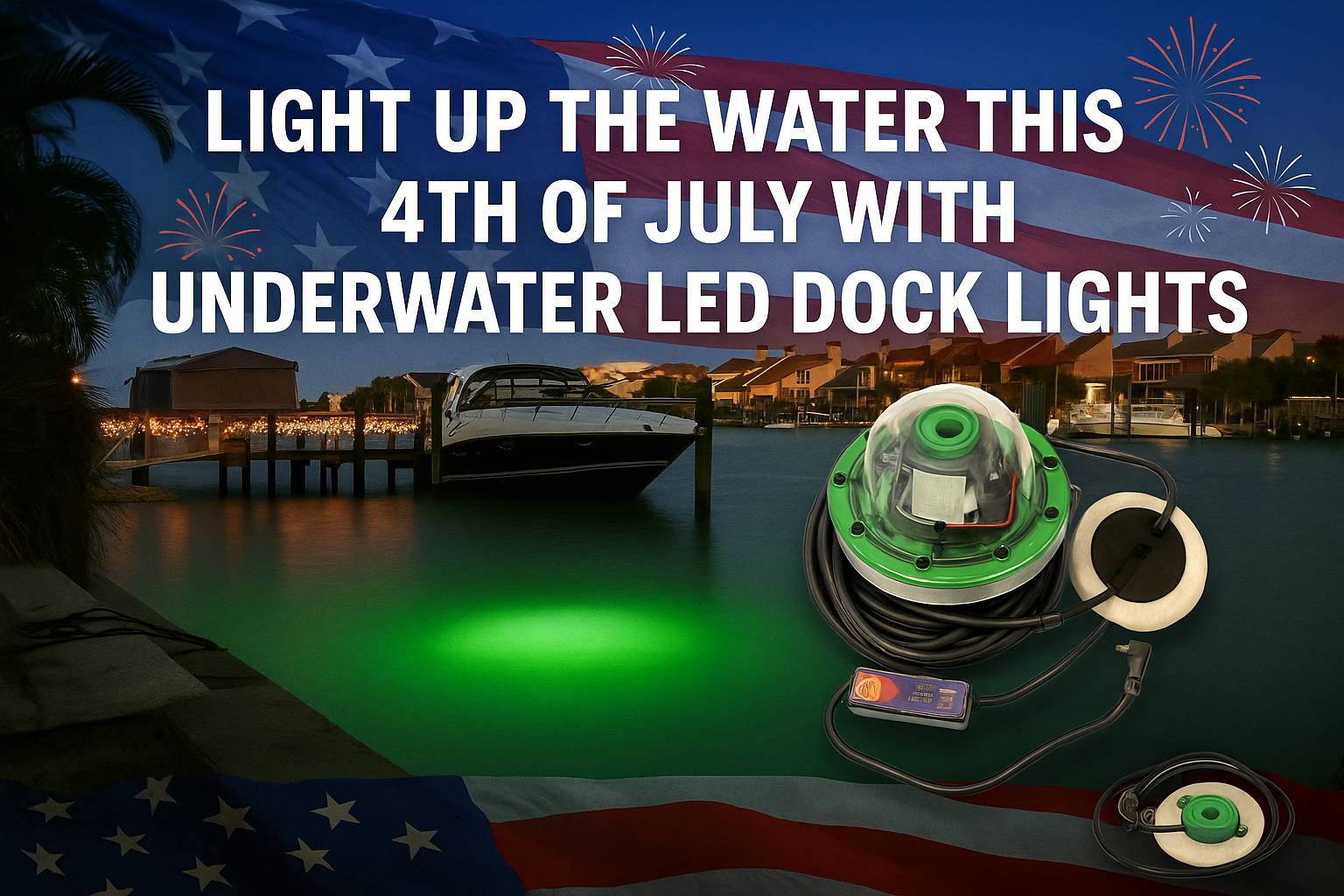Dock lights on 4th July